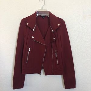 EXPRESS Burgundy Moto Jacket Size XS